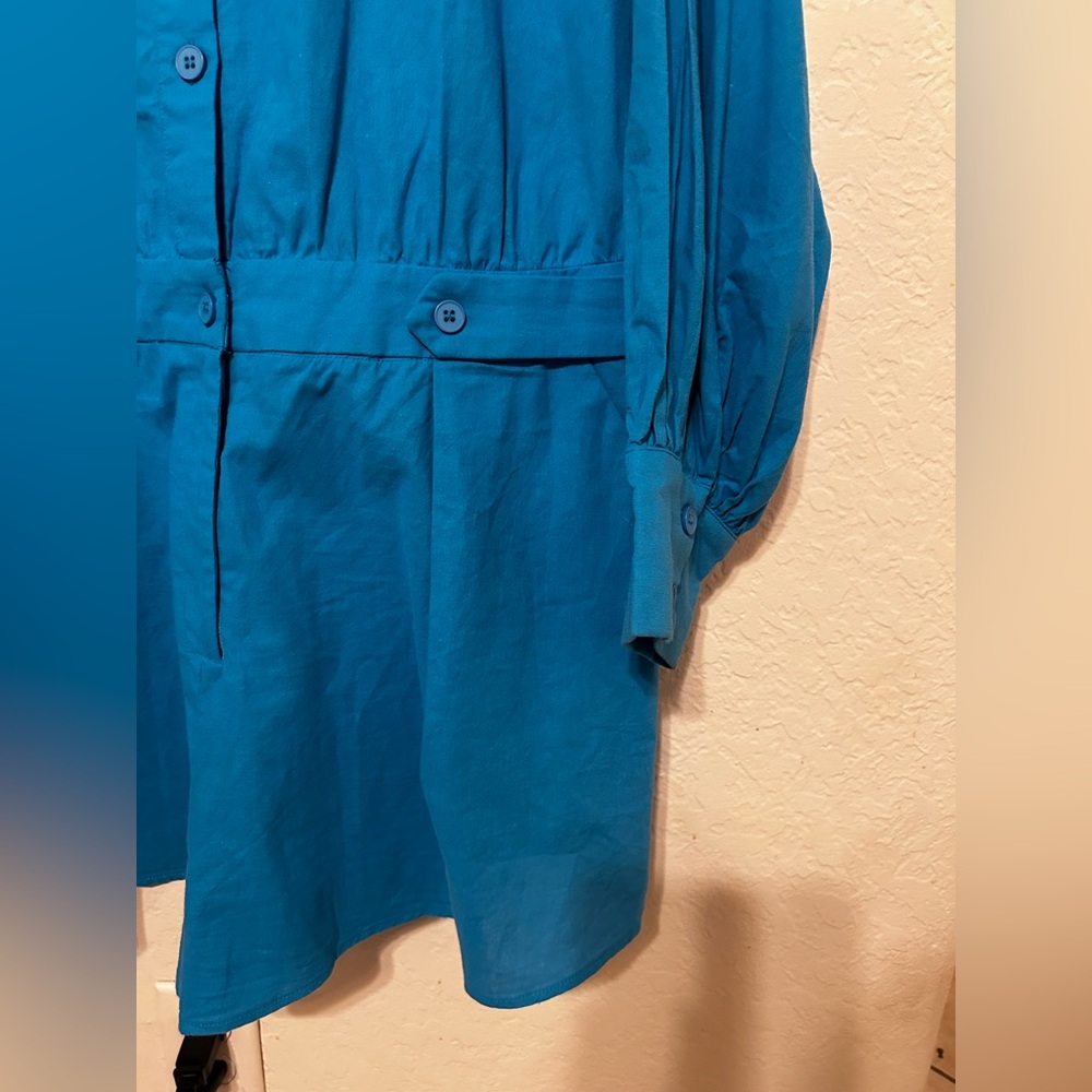 🛼SHEIN Vibrant Blue romper short size 2XL long sleeve GUC… - Picture 4 of 10